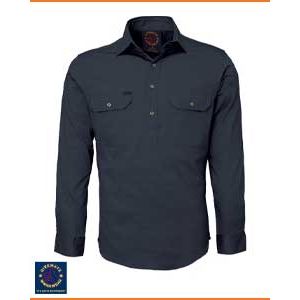 Ritemate Closed Front Work Shirt - Long Sleeve