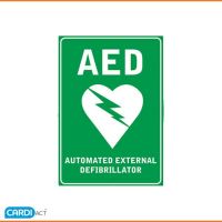 AED Poly Wall Sign - A4 (Defib Accessories)