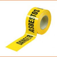 Danger Asbestos Hazard Barrier Tape - Yellow