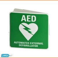 AED Wall Mount 3D/Angle Bracket Sign (Defib Accessories)