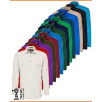 Pilbara Mens Closed Front Long Sleeve Shirt