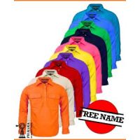 Pilbara Kids Closed Front Long Sleeve Shirt