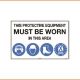 Mandatory Sign - This Protective Equipment Must Be Worn On This Site - S2