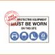 Mandatory Sign - This Protective Equipment Must Be Worn On This Site - S1