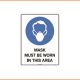 Mandatory Sign - Mask Must Be Worn In This Area
