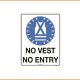 Mandatory Sign - No Vest No Entry