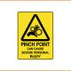 Caution Sign - Pinch Point - Can Cause Severe Personal Injury