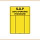 Caution Sign - S.O.P. - Safe Operating Procedure