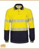 DNC Hi-Vis  Segment Taped Cotton Jersey Long Sleeve Polo