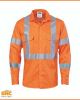 Hi Vis NSW Rail X-Back Cotton Drill Shirt