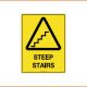 Caution Sign - Steep Stairs