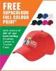 FREE Supacolour Print onto Heavy Brushed Cotton Cap (MOQ: 20)