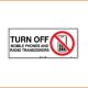 General Sign - Turn Off Mobile Phones And Radio Transceivers