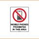 General Sign - Mobile Phones Prohibited In This Area