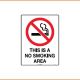 No Smoking Sign - This Is A No Smoking Area