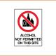 General Sign - Alcohol Not Permitted On This Site