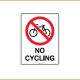 General Sign - No Cycling