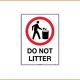 General Sign - Do Not Litter