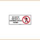 Access Sign - No Entry Without A Confined Space Permit