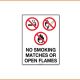 No Smoking Sign - No Smoking Matches Or Open Flames