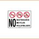 General Sign - No Skateboards Bicycles Rollerblades