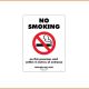 No Smoking Sign - No Smoking On This Premises And Within 4 Metres Of Entrance (VIC)