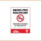 No Smoking Sign - Smoke-Free Healthcare - Smoking Is Banned At This Facility (QLD)