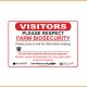 Farm Sign - Visitors Please Respect Farm Biosecurity