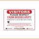 Farm Sign - Visitors Please Respect Farm Biosecurity