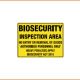 Biosecurity Sign - Biosecurity Inspection Area