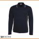 Bocini Stitch Feature Essential Mens Long Sleeve Polo