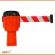 Cone Top Retractable Barrier - Red/White