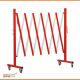 Expandable Safety Barrier Steel (3000mm) with Wheels - Red/White