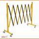 Expandable Safety Barrier Steel (3000mm) with Wheels - Yellow/Black