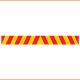 Directional Strips, Red/Yellow - Class 2 Reflective