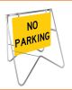 No Parking Swing Stand Sign 600x600mm
