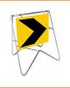 Chevron Swing Stand Sign 600x600mm
