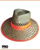 Straw Hat with Hi Vis Band