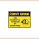 Security Sign - This Property Is Protected By Guard Dogs