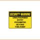 Security Sign - Unauthorised Entry Prohibited Beyond This Point