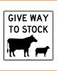 Give Way to Stock Sign 600x600mm