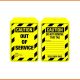 Caution Out of Service Lockout Cardstock Tags - Pk/100