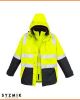 Mens Hi-Vis 4-in-1 Waterproof Jacket
