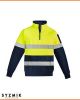 Syzmik Men's Hi Vis 1/4 Zip Pullover - Hoop Taped
