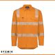 Syzmik Mens Hi-Vis VIC Rail Shirt with Segmented Tape