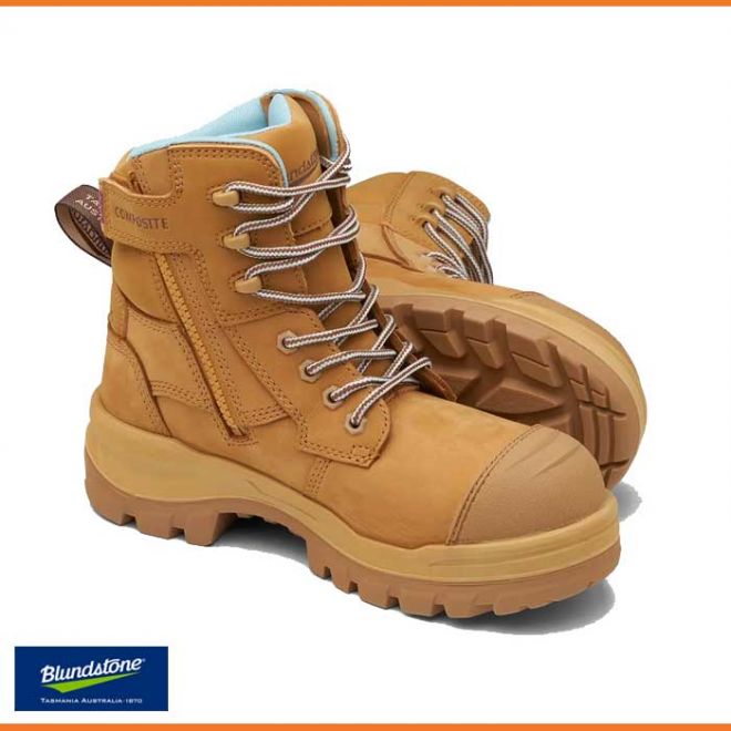 Blundstone Ladies 8860/8863 RotoFlex Zip Sided Safety Boot at