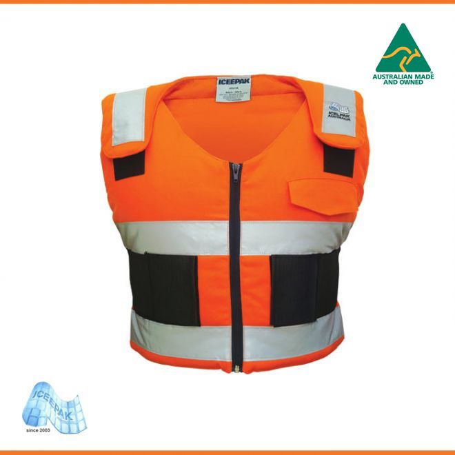 Iceepak Hi-Vis Cooling Vest at SafePak Workwear & Safety